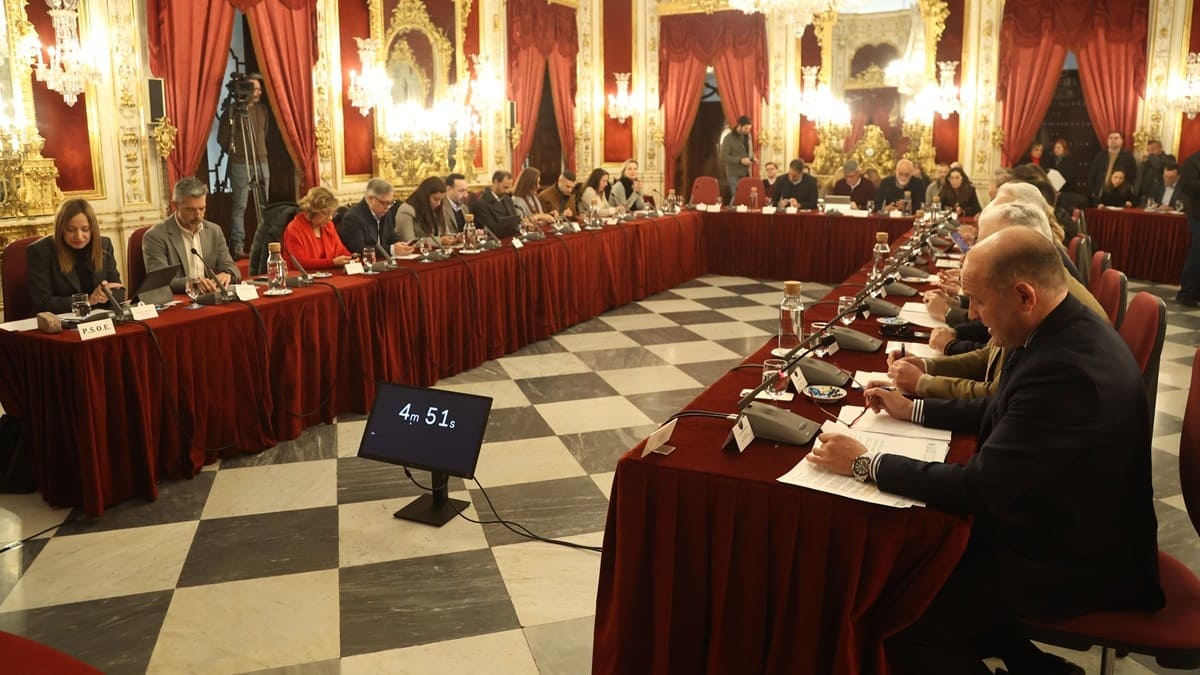 Imagen del pleno celebrado en el Palacio Provincial