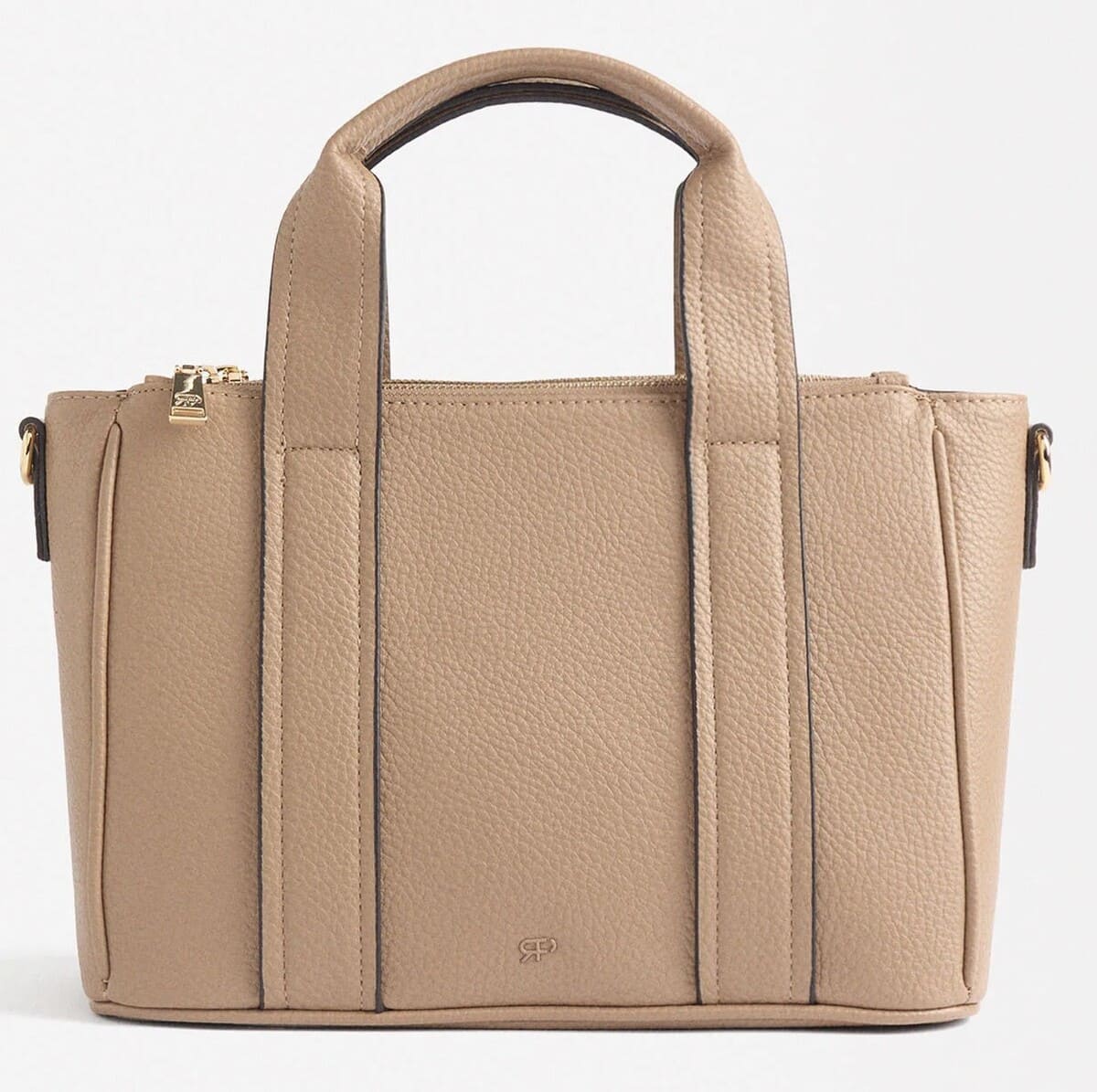 Bolso tote básico con textura