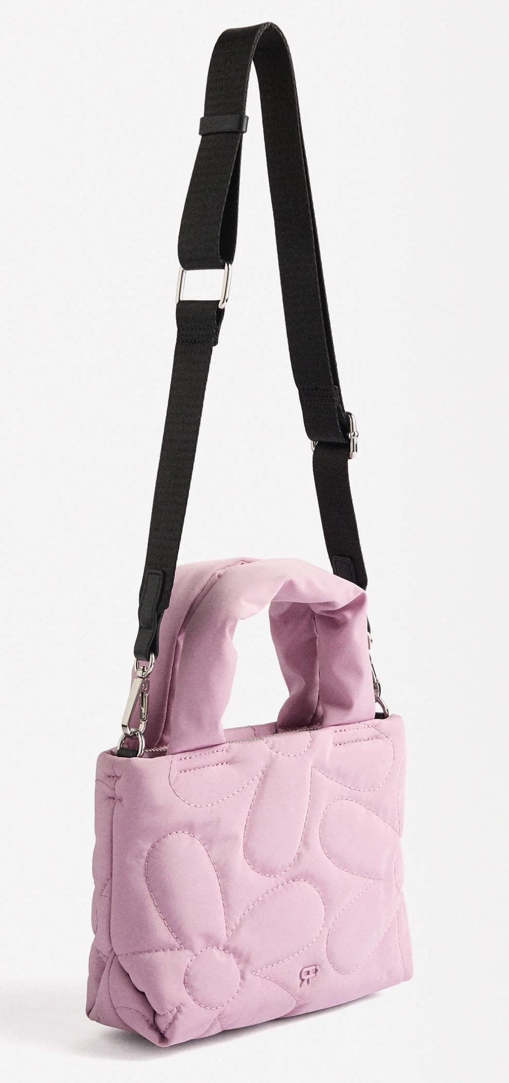 Bolso tote de nylon acolchado