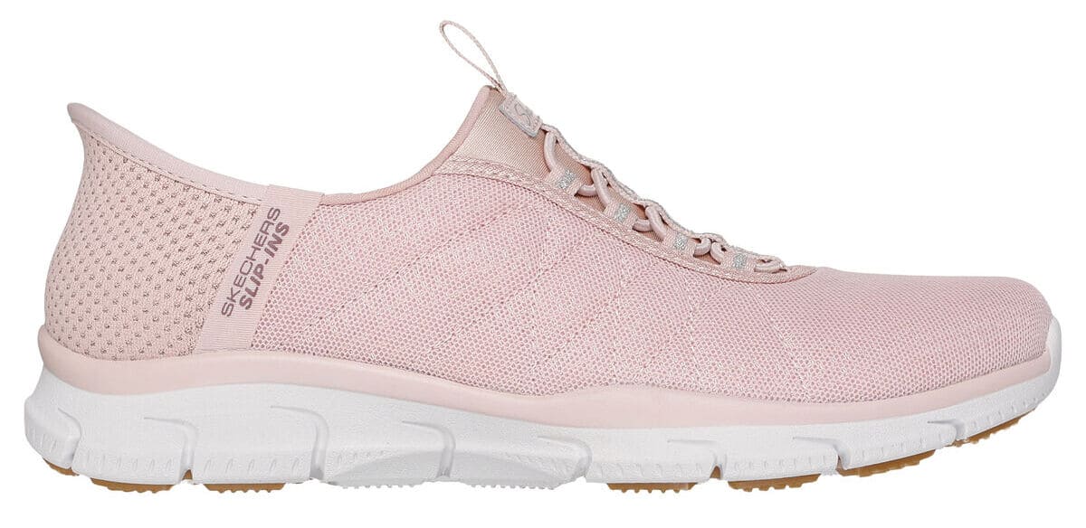 Las nuevas zapatillas Skechers Slip-ins: Brilliance - Night Shift en color rosa