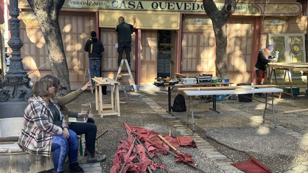 Montaje para el rodaje de 'The Young Sherlock Holmes' en Jerez | Cristo García