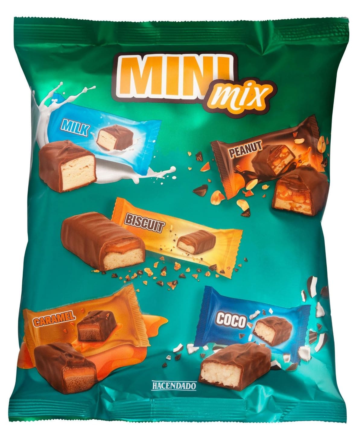 Mix mini barritas Hacendado de chocolate