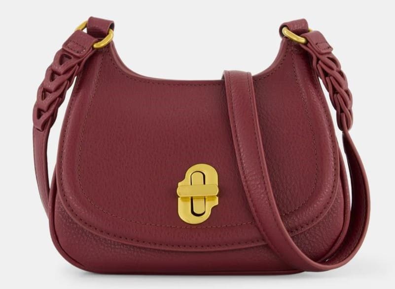 Bandolera efecto piel con asa trenzada Tintoretto