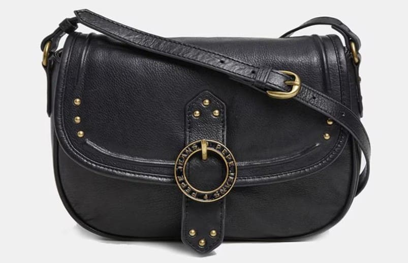 Bolso de piel con solapa Pepe Jeans