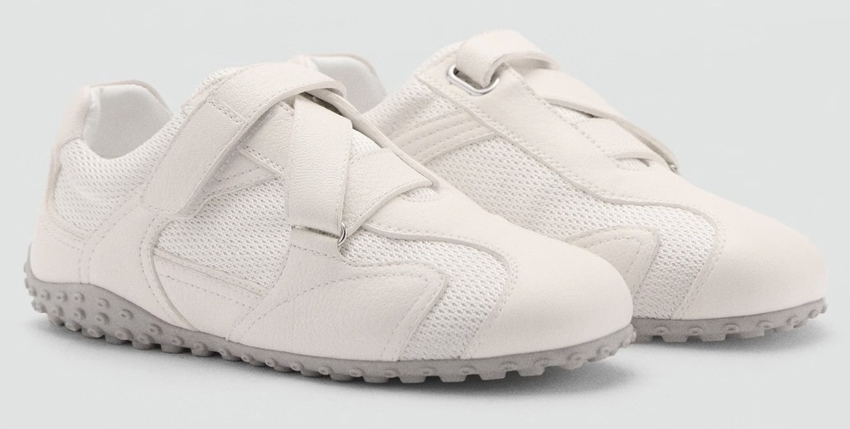 Las zapatillas deportivas canvas de piel de Mango