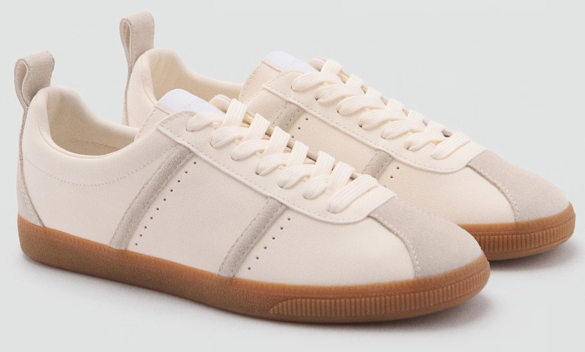 Las zapatillas deportivas con paneles en contraste de Mango