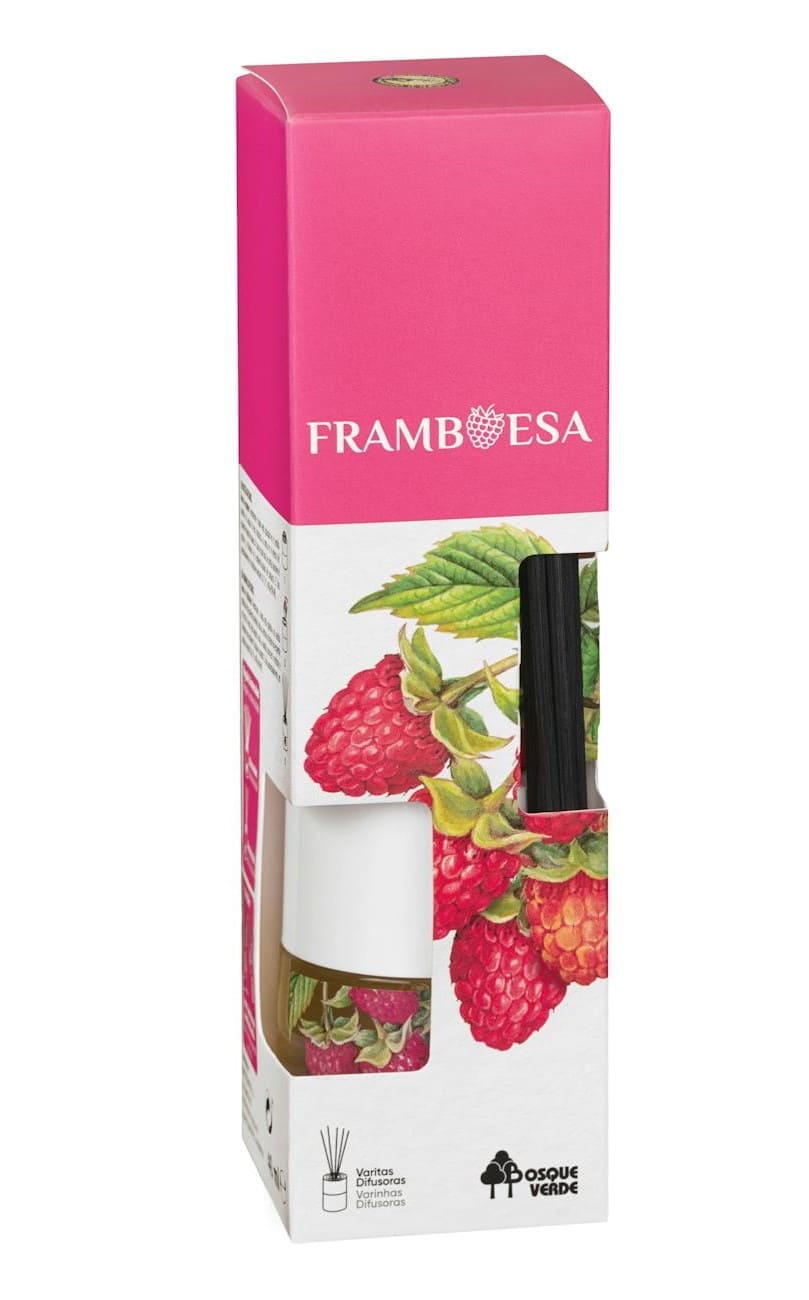 Ambientador de varitas Frambuesa Bosque Verde