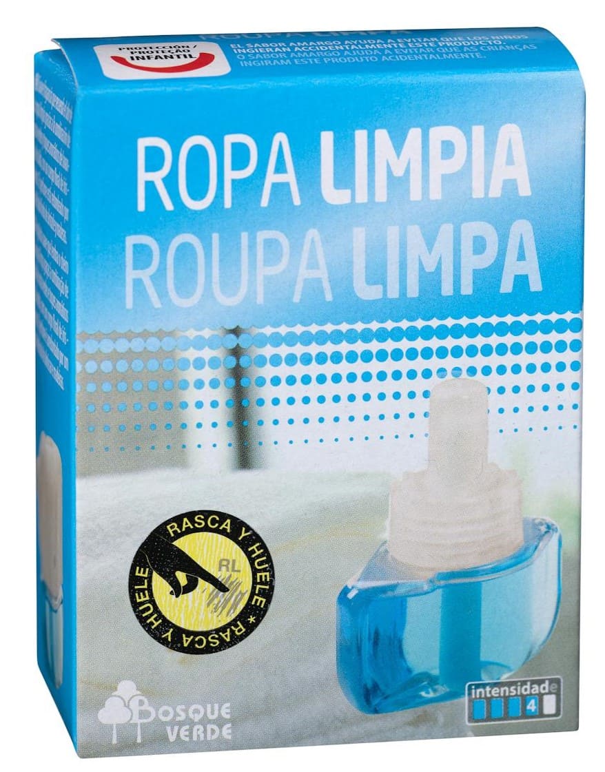 Recambio ambientador eléctrico Ropa Limpia Bosque Verde