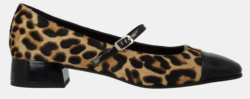 Merceditas con estampado de leopardo Lodi