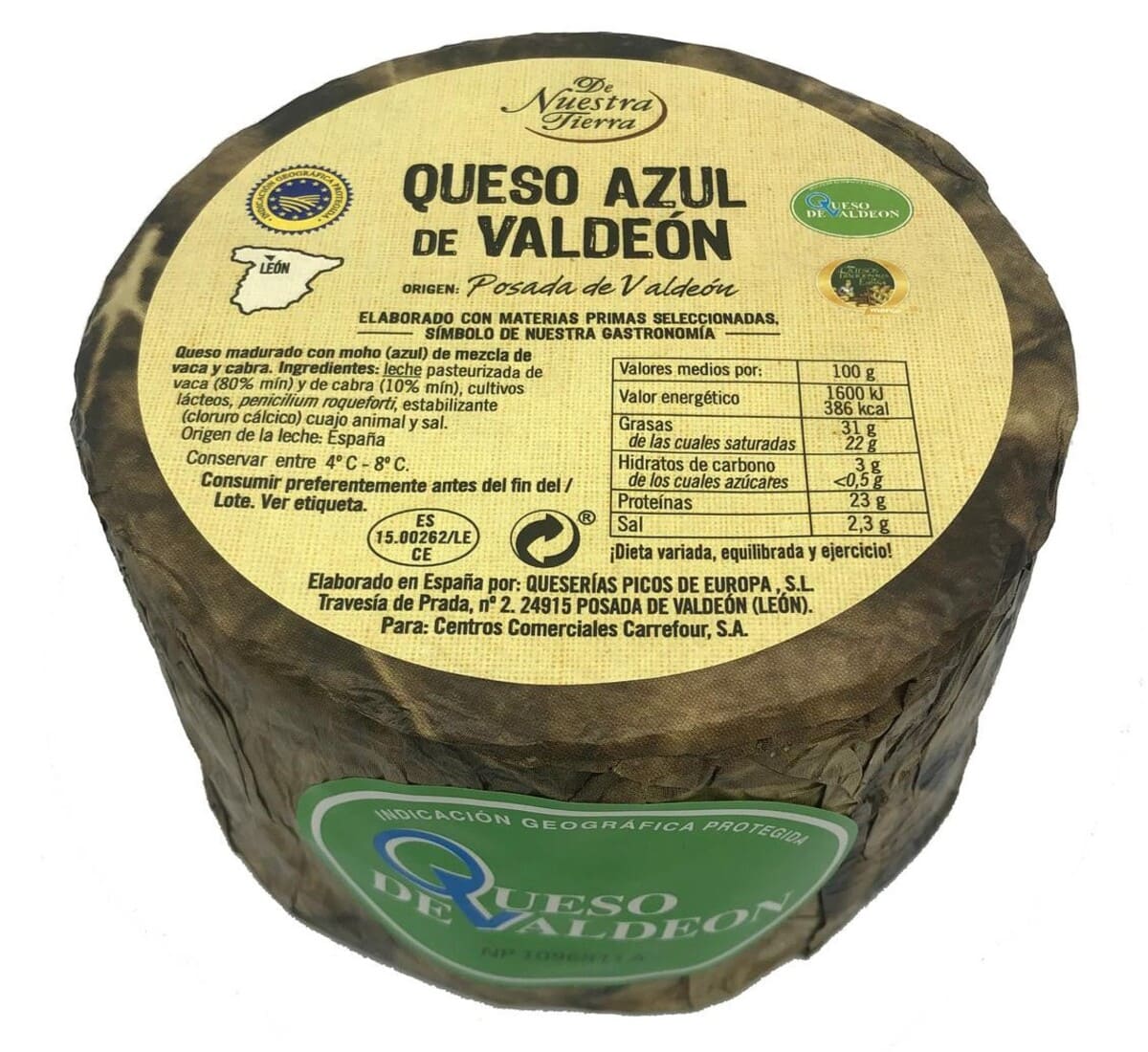 Queso azul de mezcla madurado Valdeón