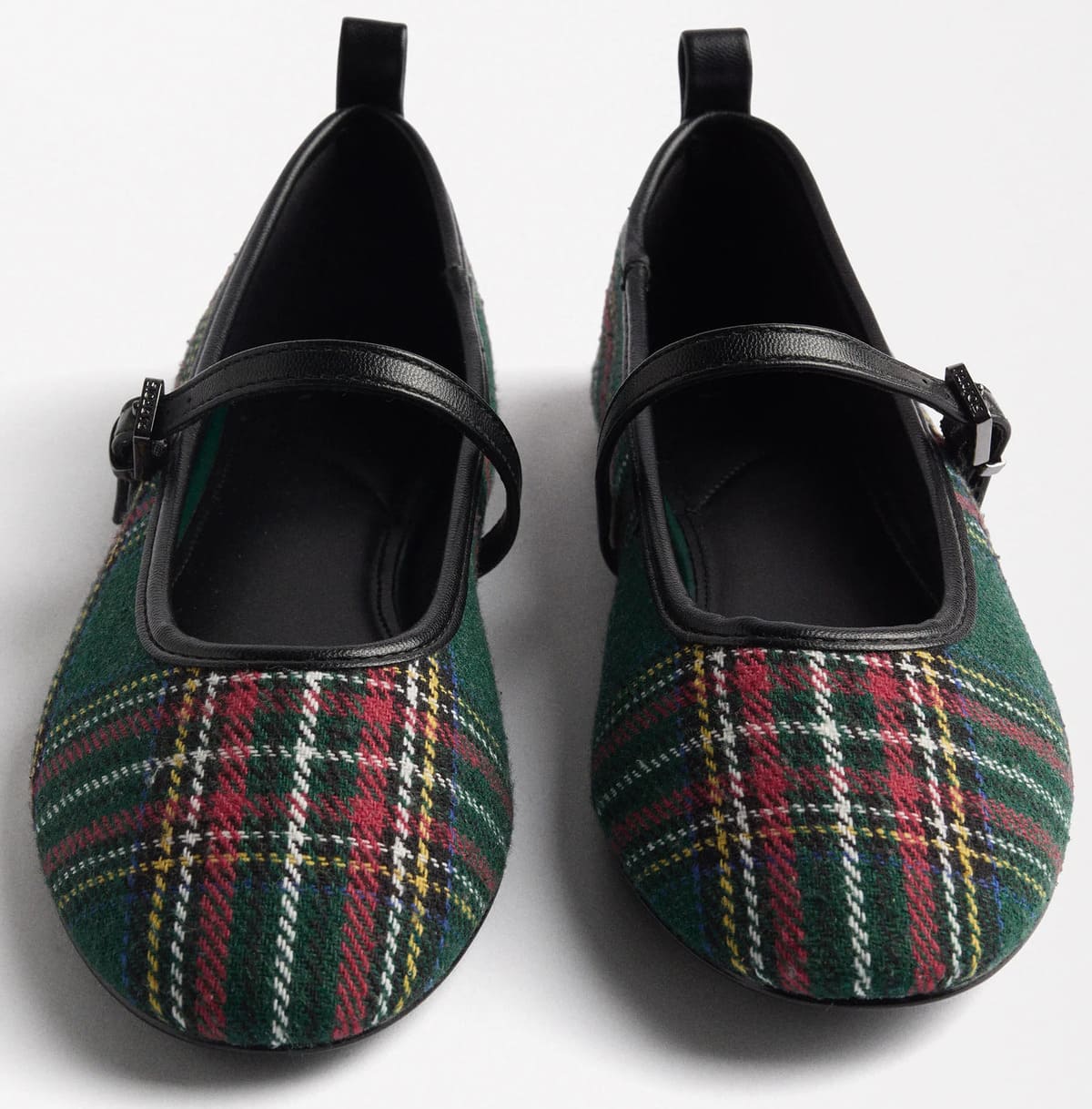 Las nuevas bailarinas tartán en color verde a cuadros de Parfois