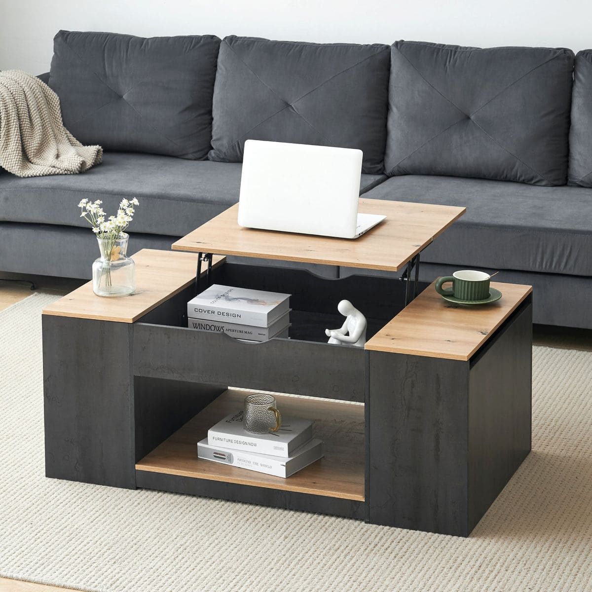Mesa de centro elevable de MDF VIE MODERNE de Leroy Merlin