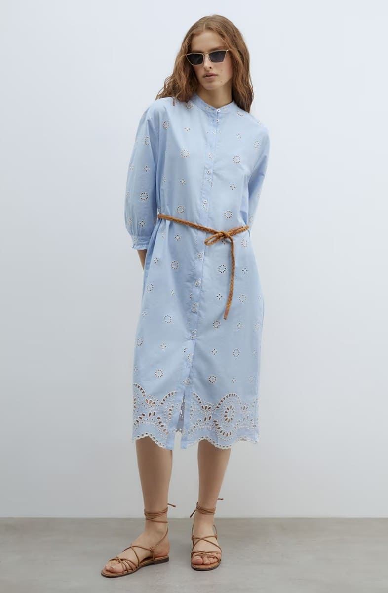 Sfera vestido chambre bordado