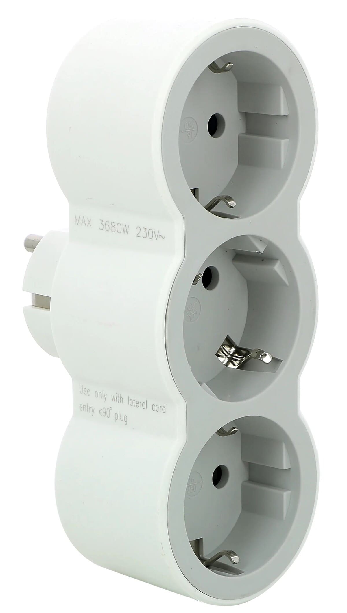 Ladrón de 3 tomas frontal LEGRAND