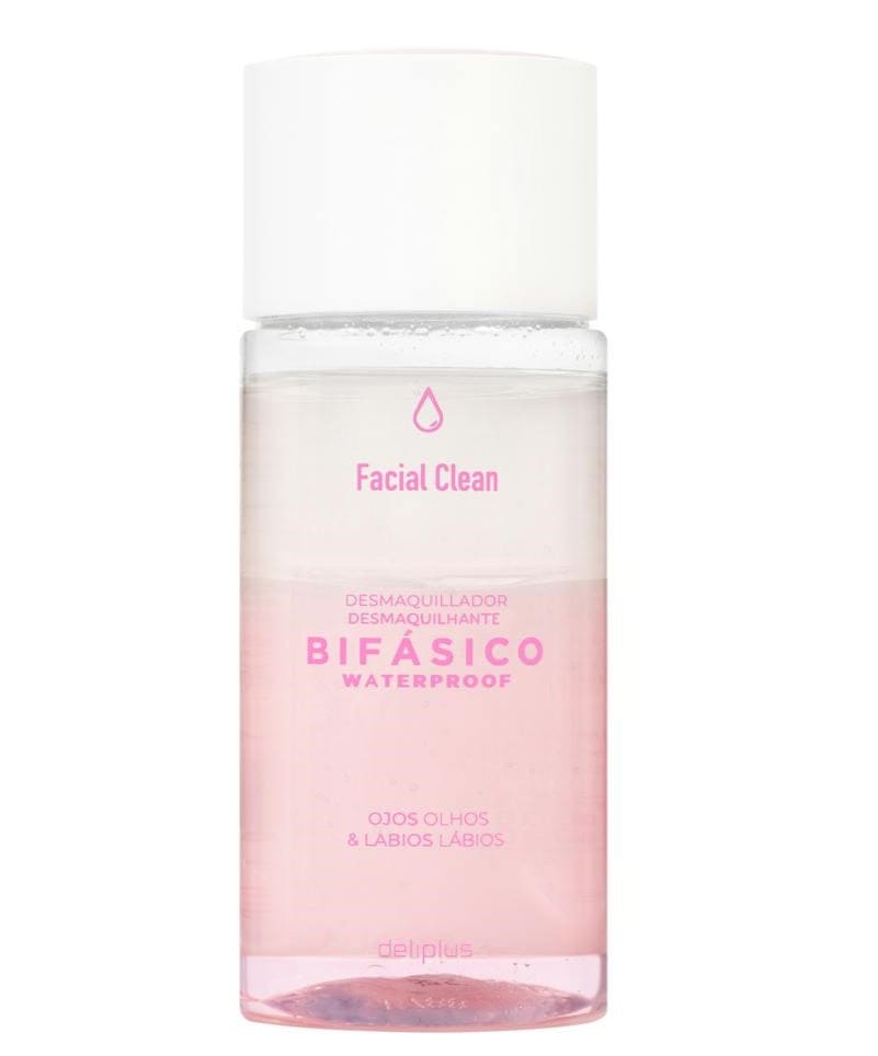 Desmaquillador de ojos y labios bifásico Waterproof Facial Clean Deliplus