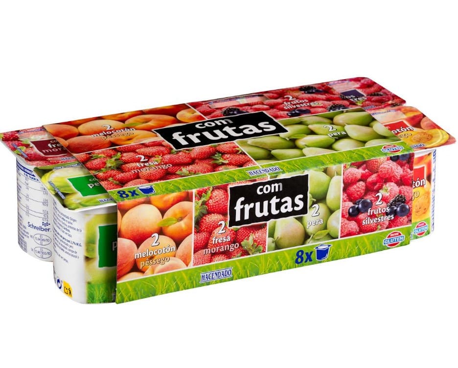 Yogur con frutas Hacendado