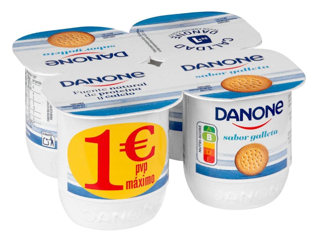 Yogur sabor galleta Danone