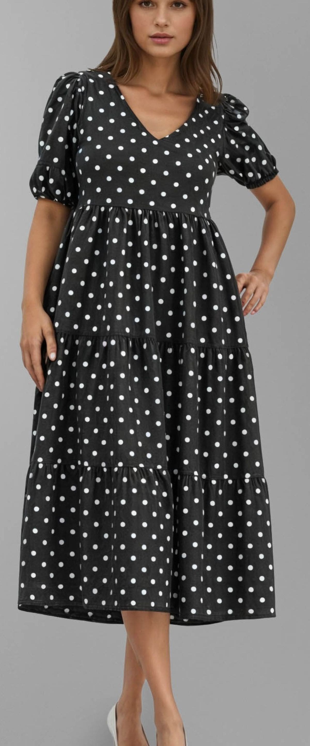 Vestido de lunares con volantes de Pepco