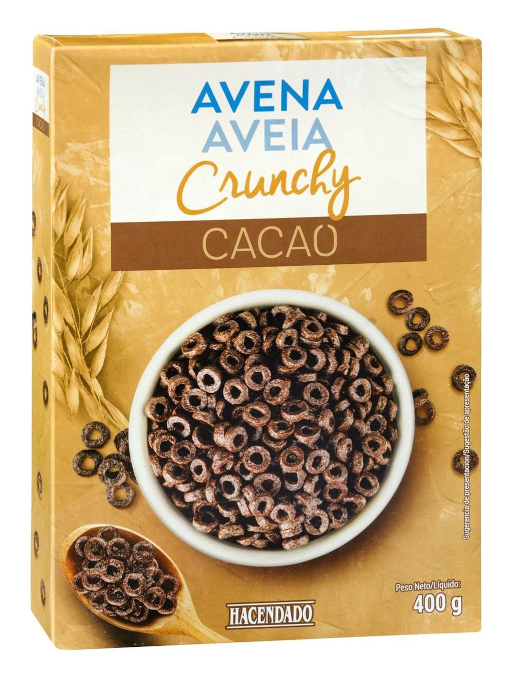 Cereales avena Crunchy Hacendado de cacao