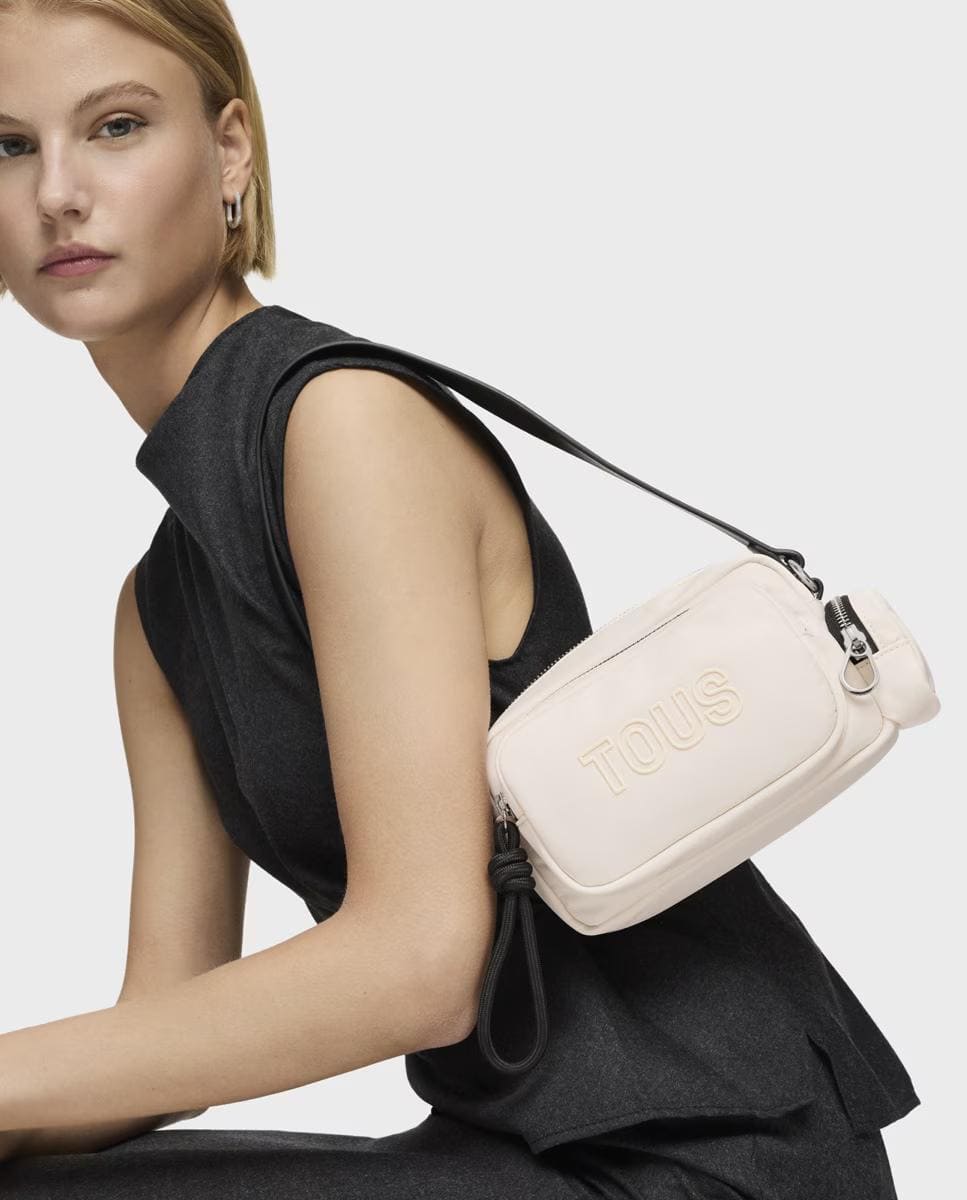 Bandolera-reporter Roomy con cremallera