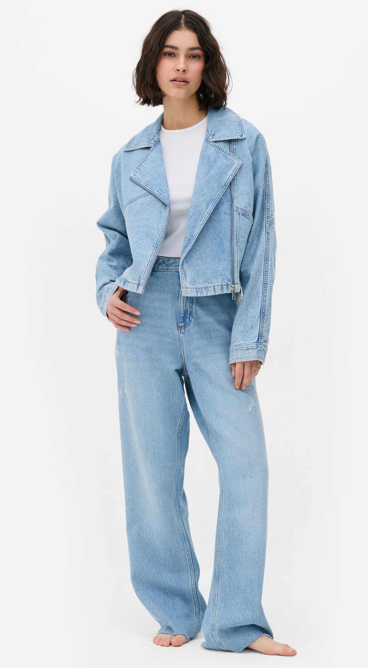 Chaqueta vaquera motera de Primark