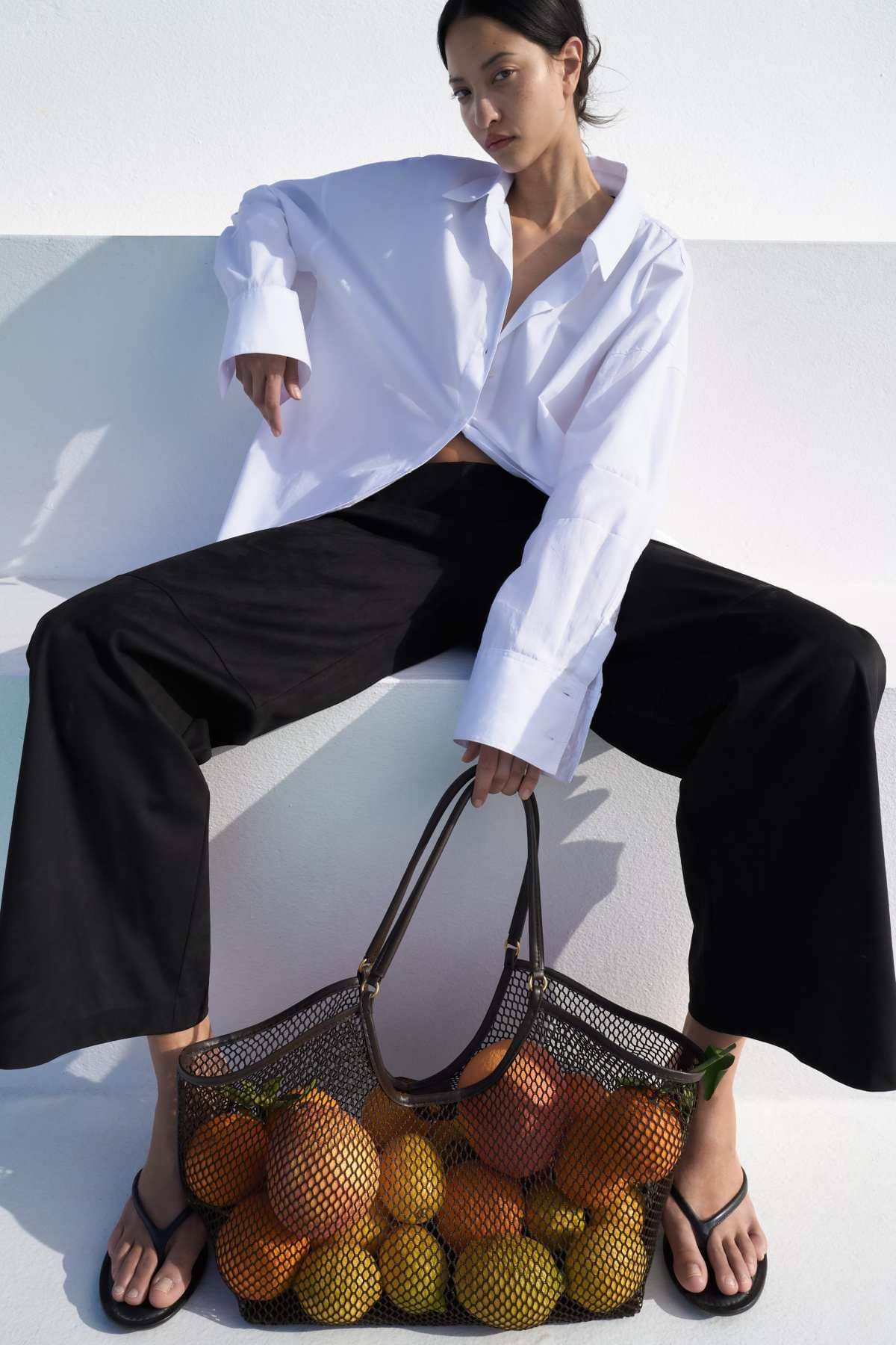 Shopper ante alargado de Zara