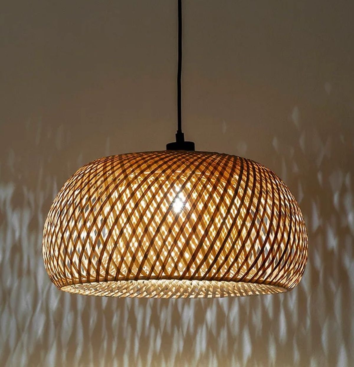 Lámpara de techo Hana de bambú de Leroy Merlin