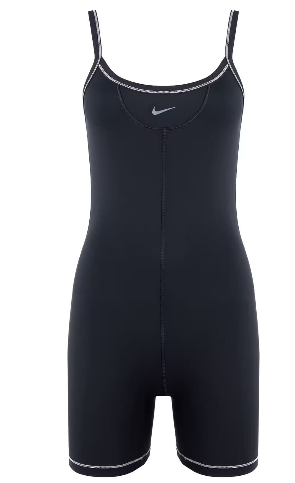 El mono corto de mujer Nike One Dri-Fit en color negro en Decathlon