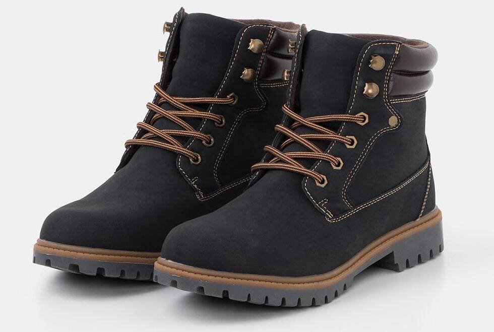 Las botas con cordones para mujer TEX en color negro de Carrefour