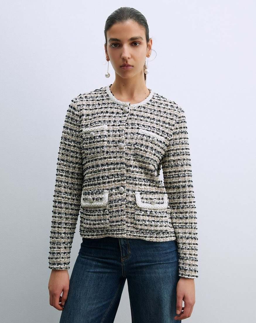 Chaqueta cuello caja Sfera