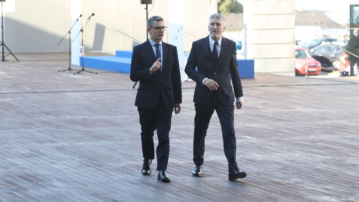 Bolaños y Marlaska, a su llegada al Parador en Cádiz | Cristo García