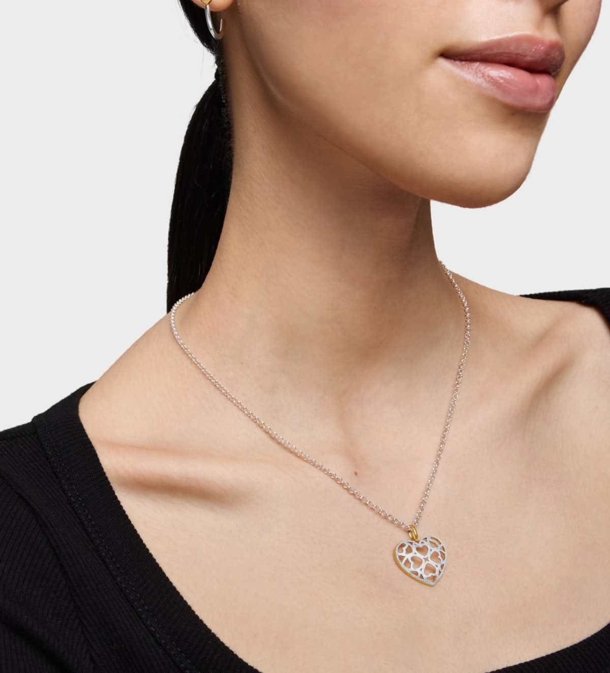 Colgante corazón bicolor Medallions de TOUS