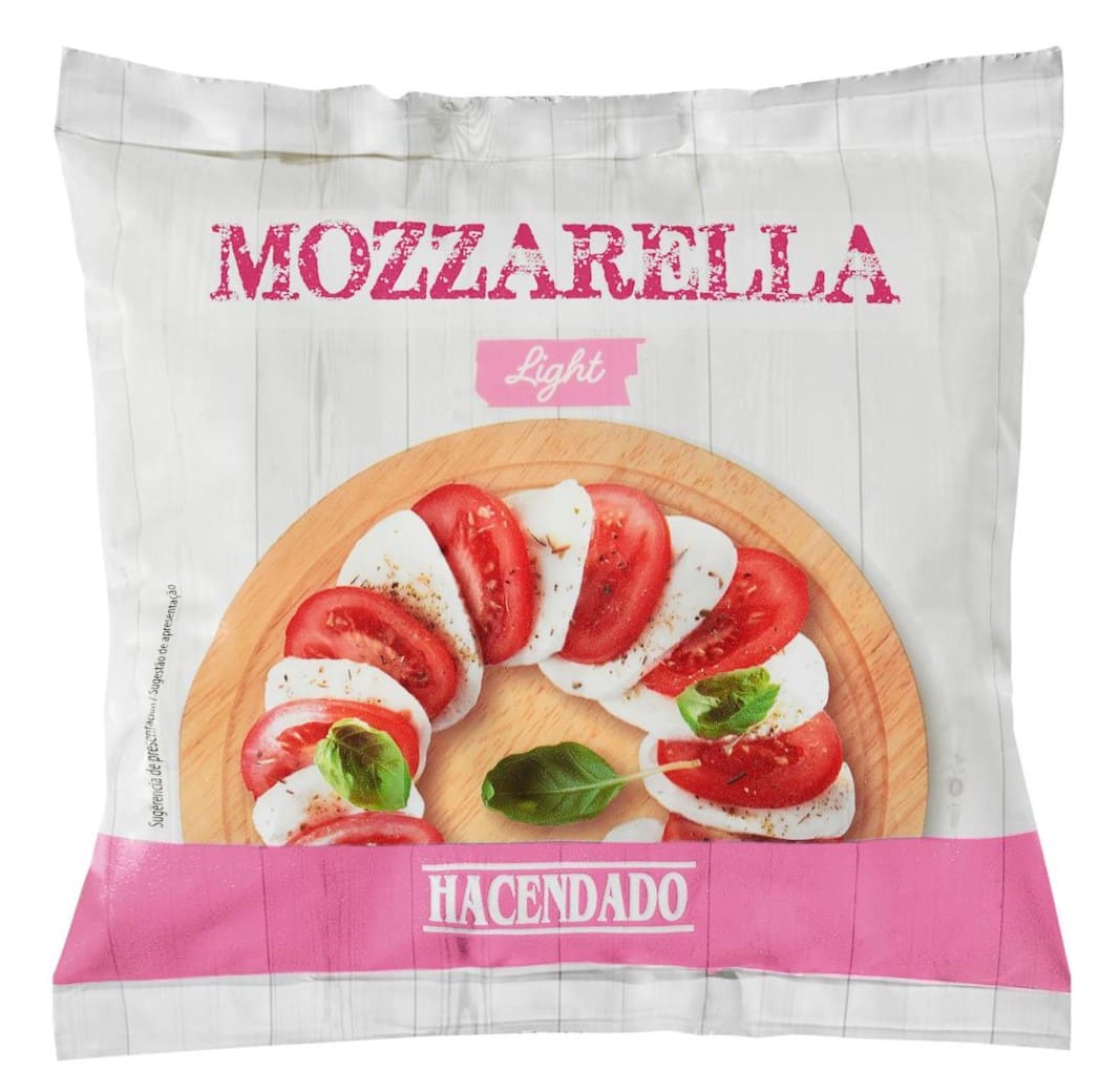 Mozzarella fresca light de vaca Hacendado