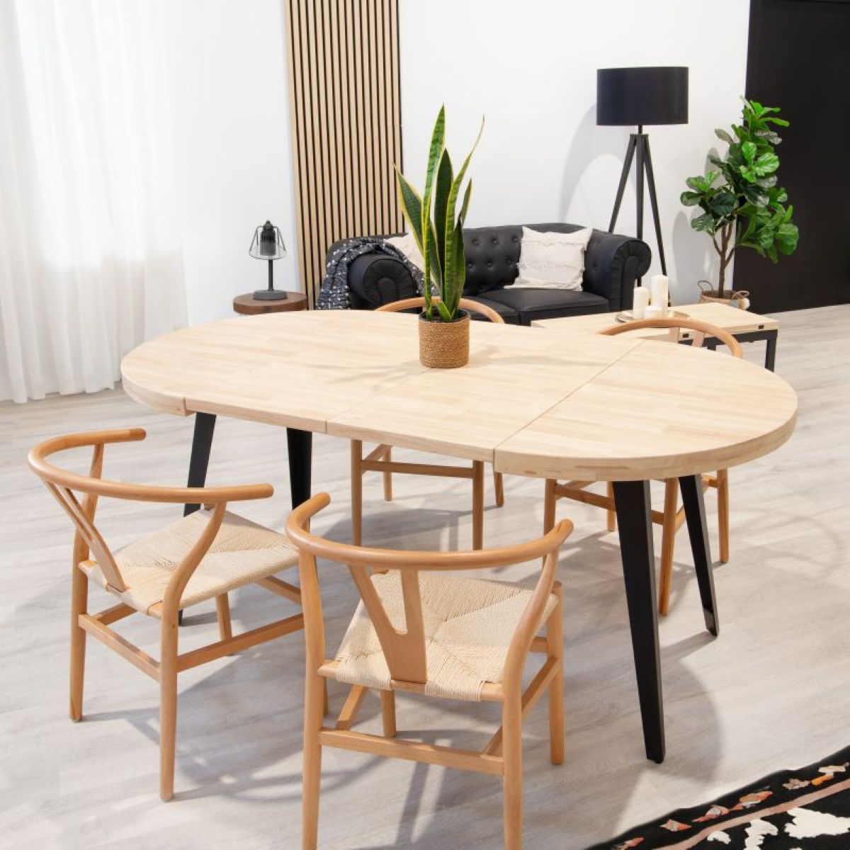 Mesa redonda extensible Berg de Leroy Merlin