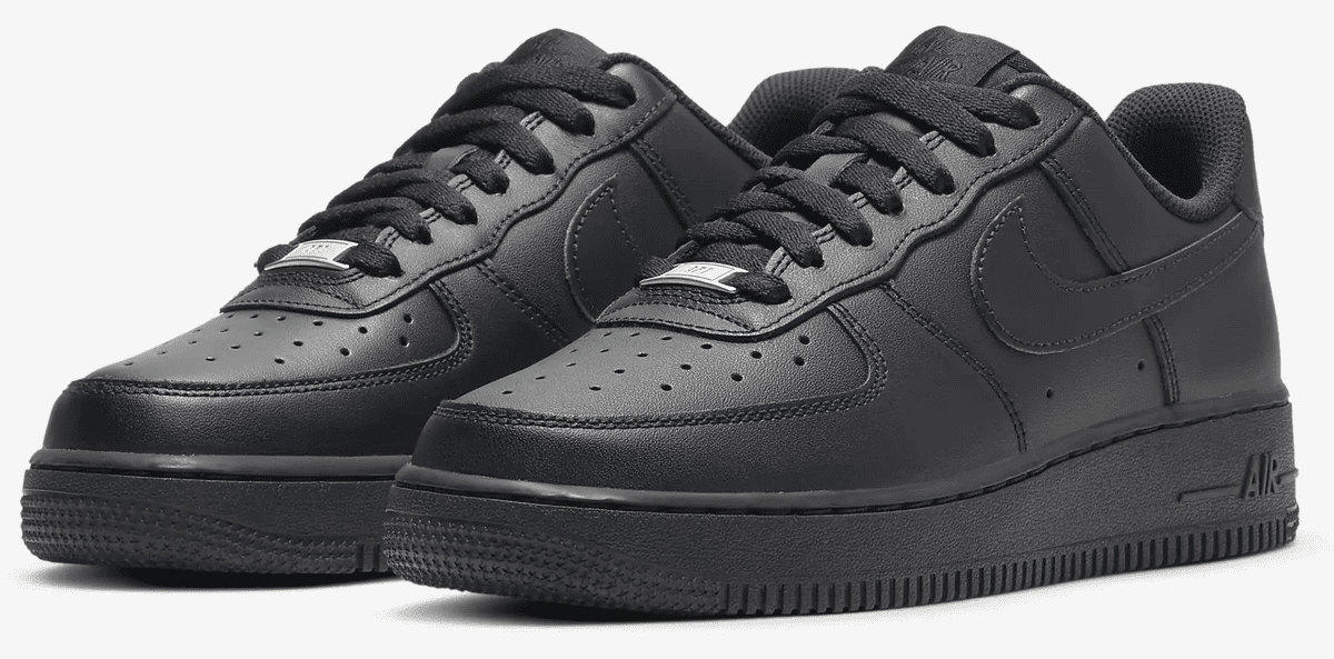 Las zapatillas Nike Air Force 1'07 para mujer en color negro
