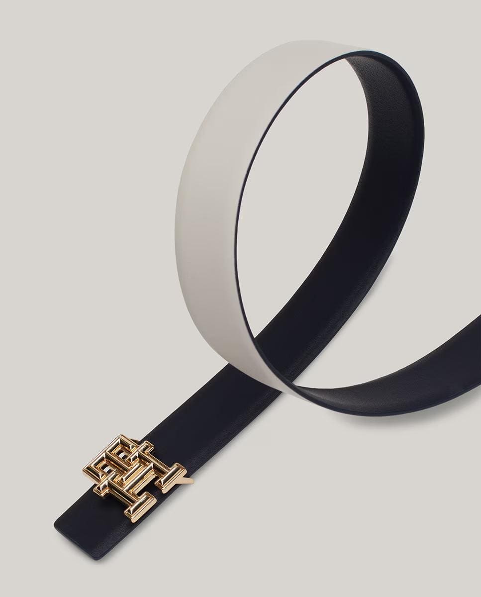 Cinturón reversible con logo TH Tommy Hilfiger