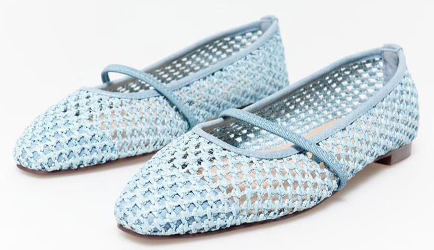 Bailarinas caladas con elástico