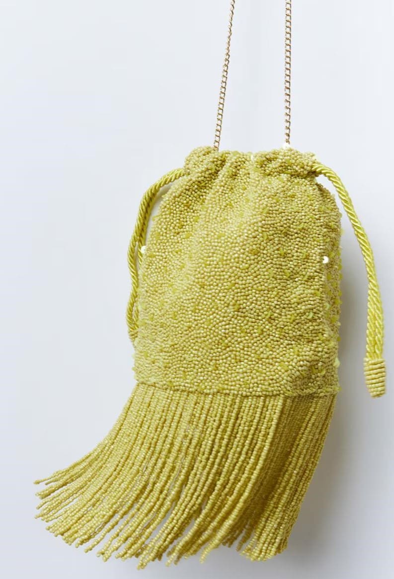 Saco beads de flecos