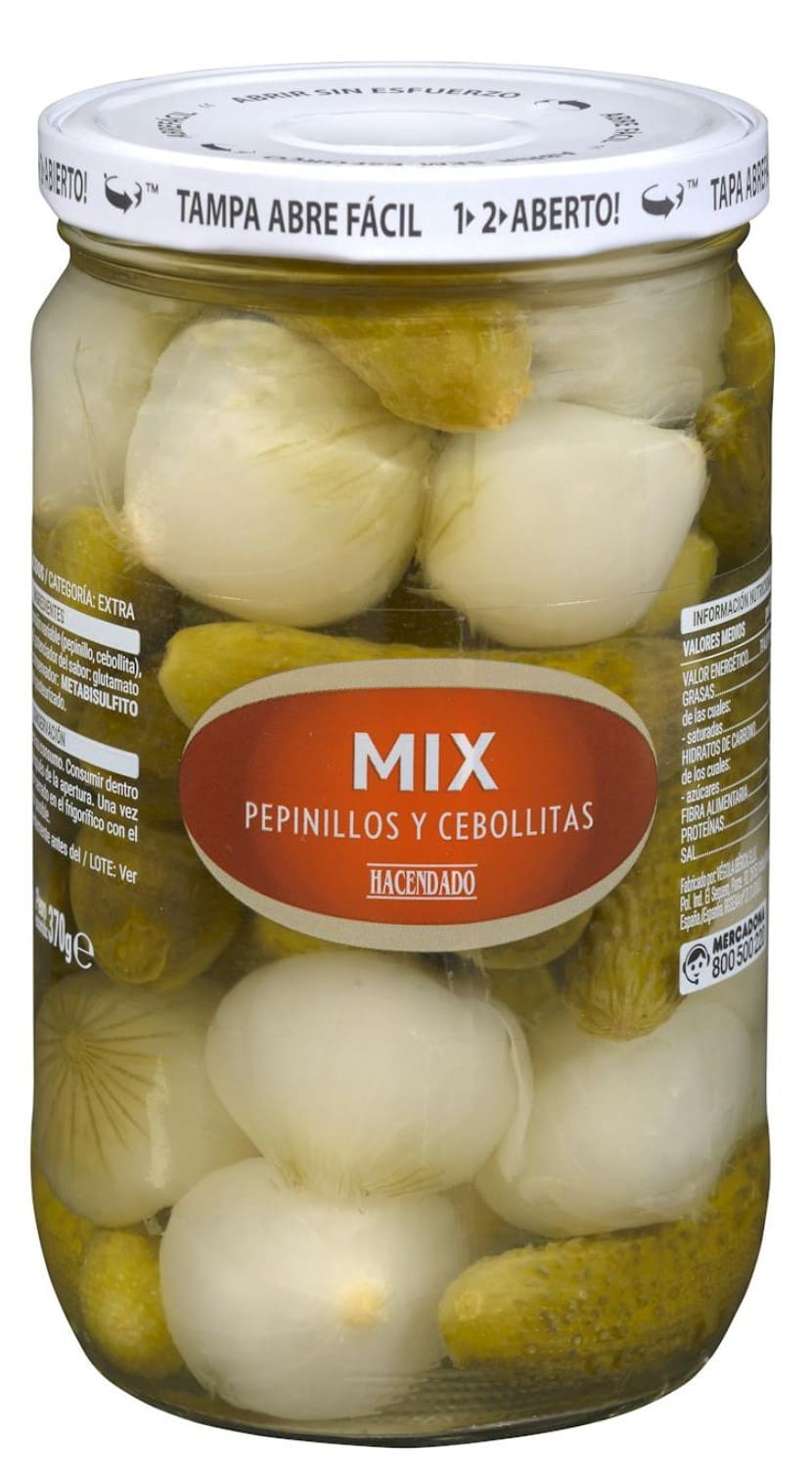 Mix de pepinillos y cebollitas