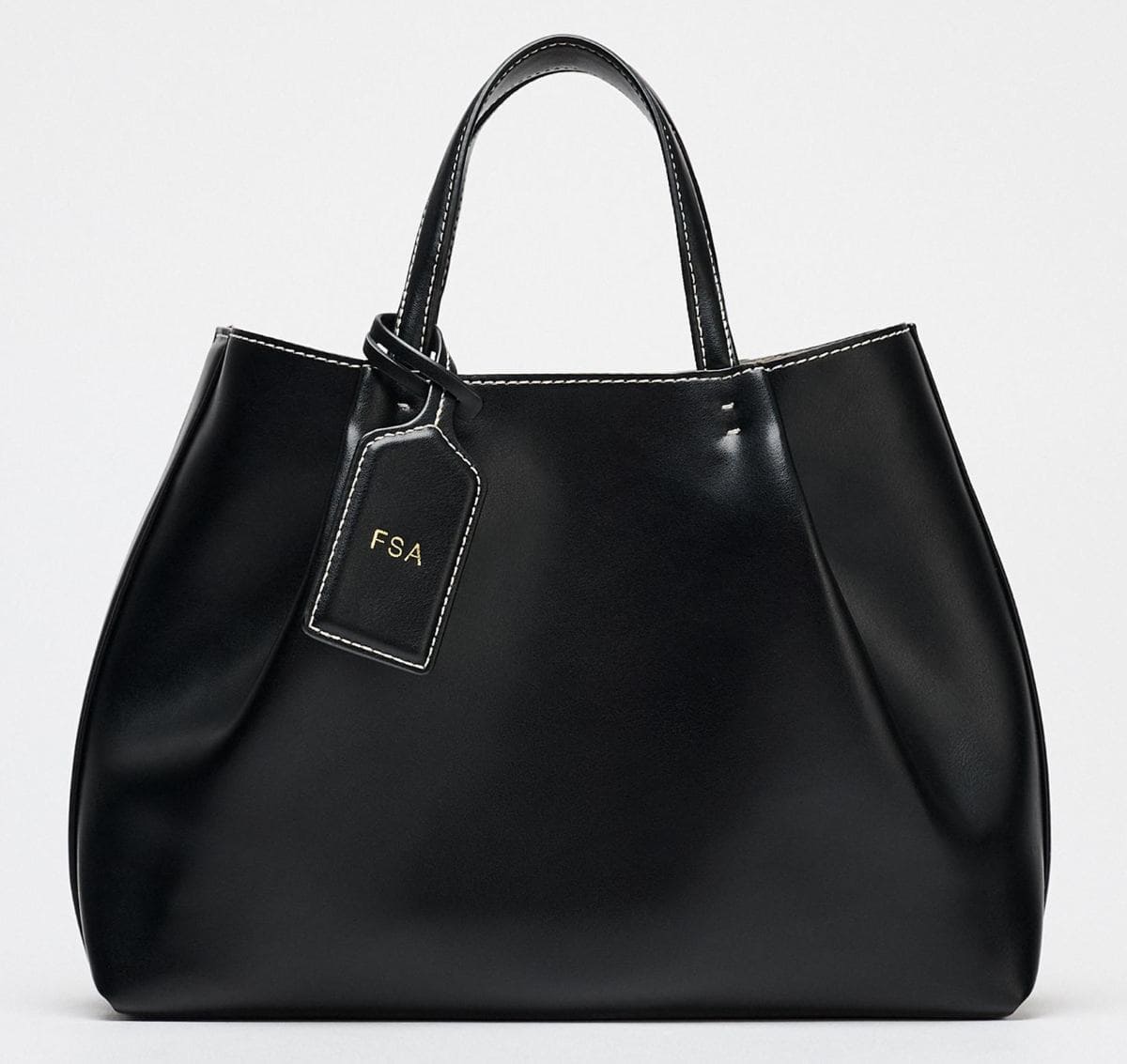 City bag pespunte de Zara