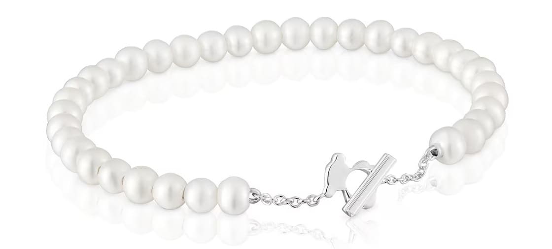 La pulsera esclava con perlas cultivadas I-Bear de Tous