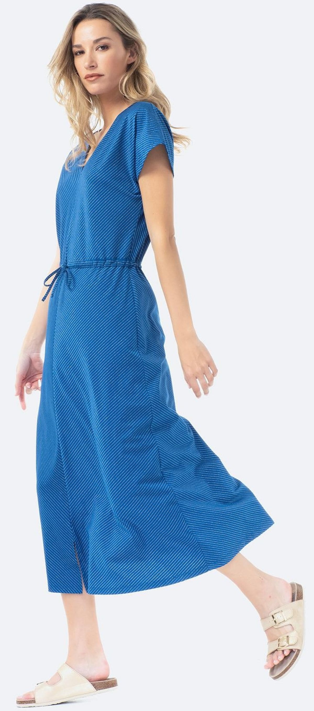 Vestido largo con manga corta TEX de Carrefour