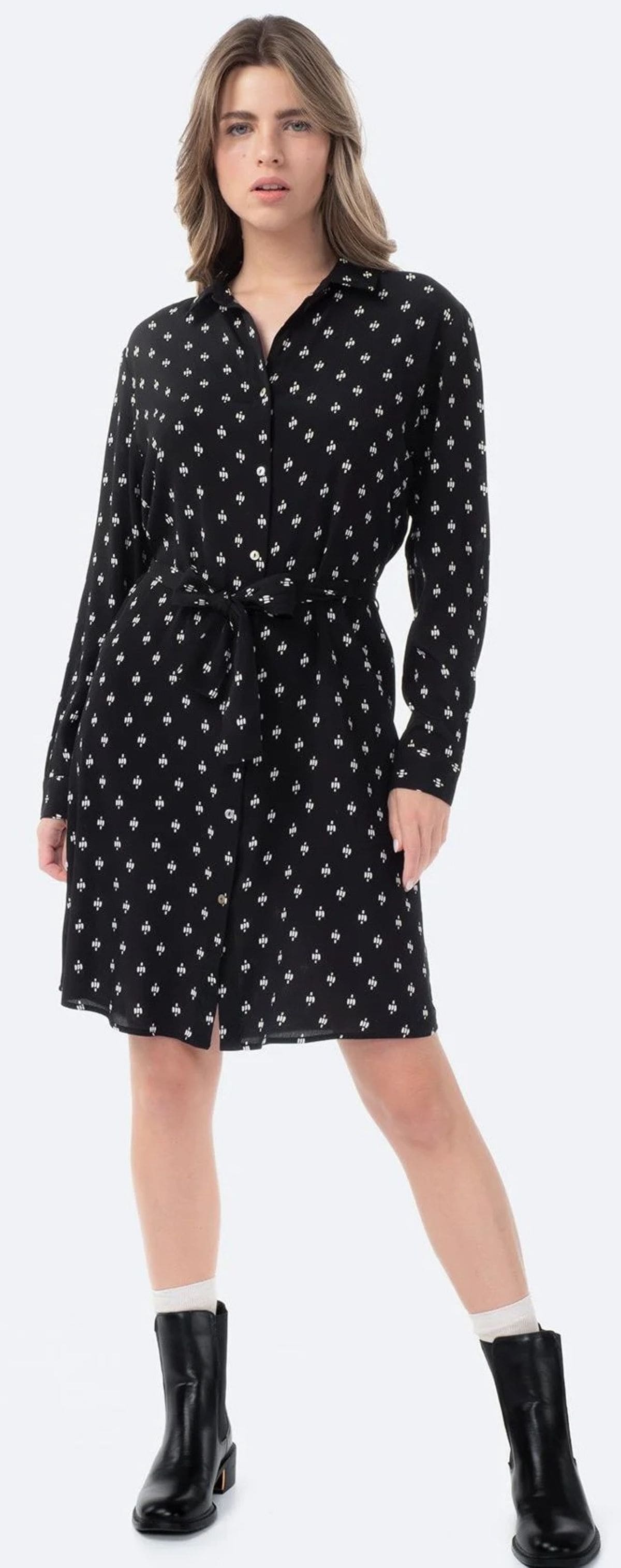 Vestido corto camisero TEX de Carrefour