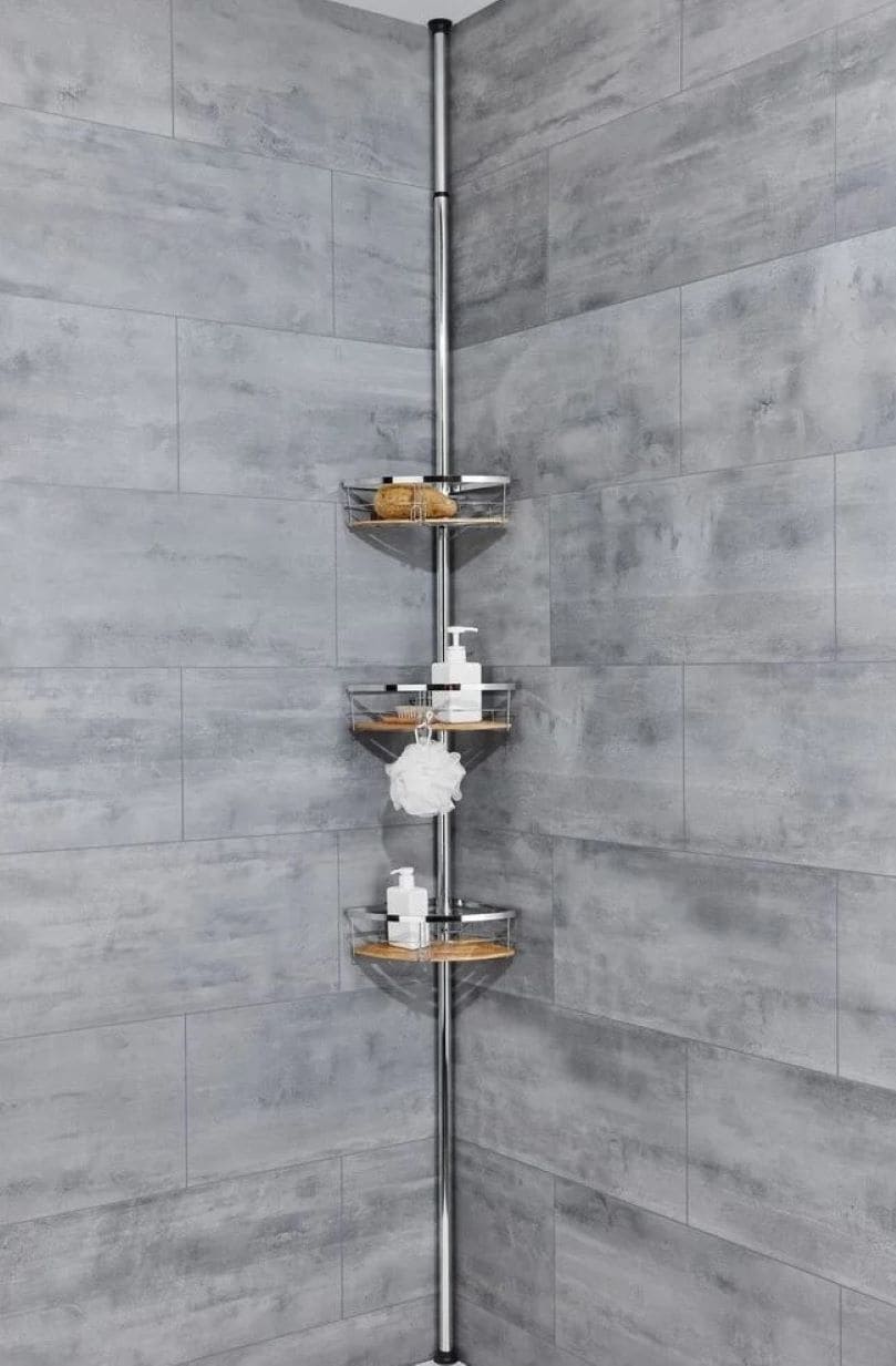 Estantería telescópica de baño