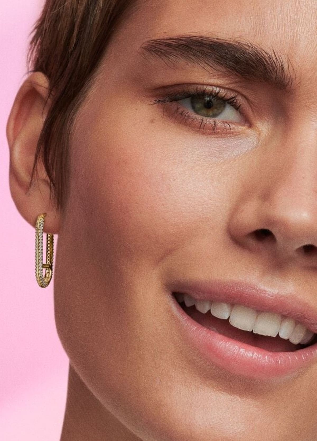 Pendiente link grande pavé de Pandora