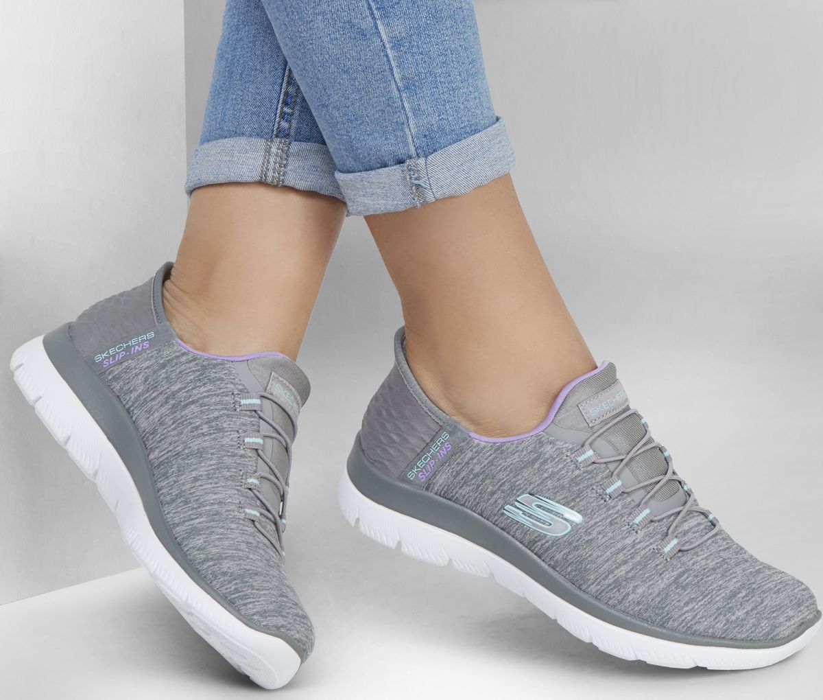 Zapatillas Skechers Slip-ins Summits - Dazzling Haze