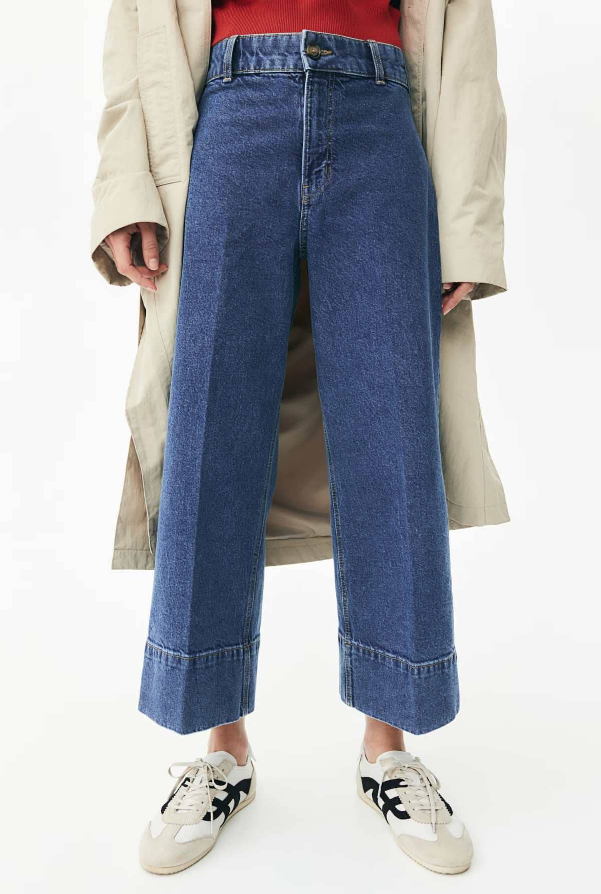 Wide High Cropped Jeans de H&M