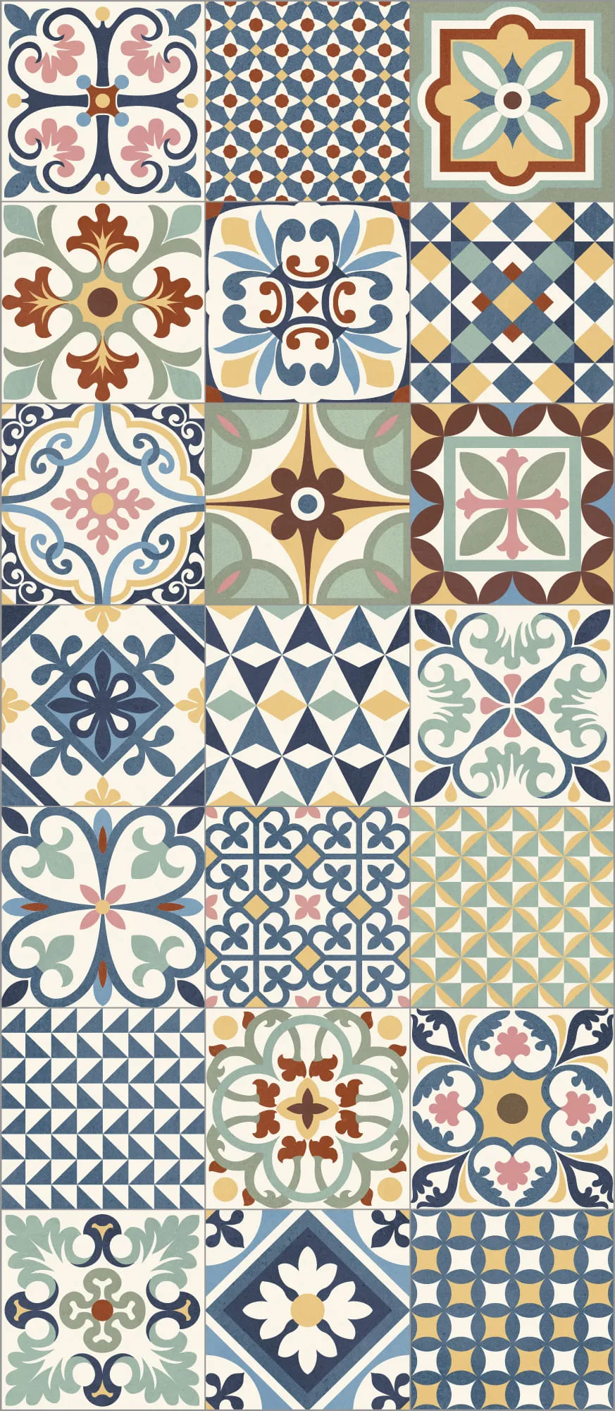 Alfombra exterior interior Heritage Mix multicolor