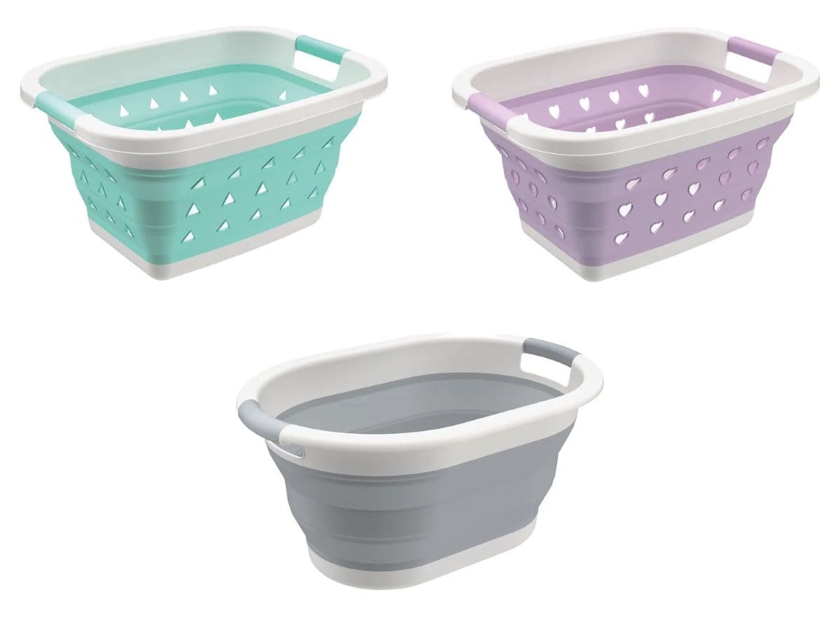 Cesta plegable para la colada de 17 l