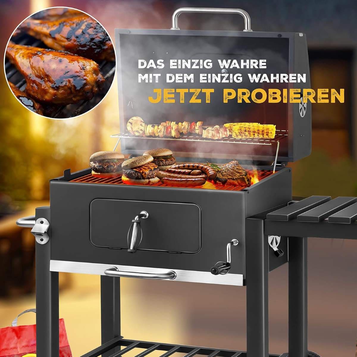 KESSER Parilla de Carbón con Carrito Grill en Amazon